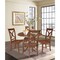 International Concepts 42 in. Dual Drop Leaf Table with 4 Cross Back Dining Chairs - 5 Piece Dining Set K581-42DP-C-14-4 - alternate 2